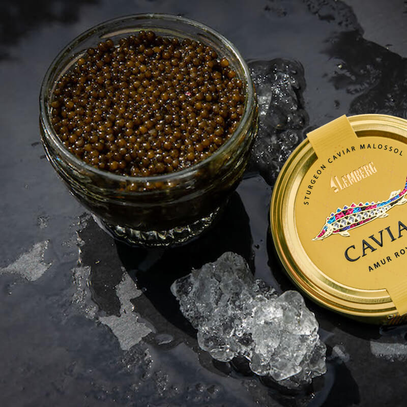 Jeseterový kaviár AMUR ROYAL, 2 x 50g
