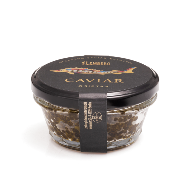 Kaviár z jesetera OSIETRA, bez konzervačných látok, pasterizovaný, 100 g