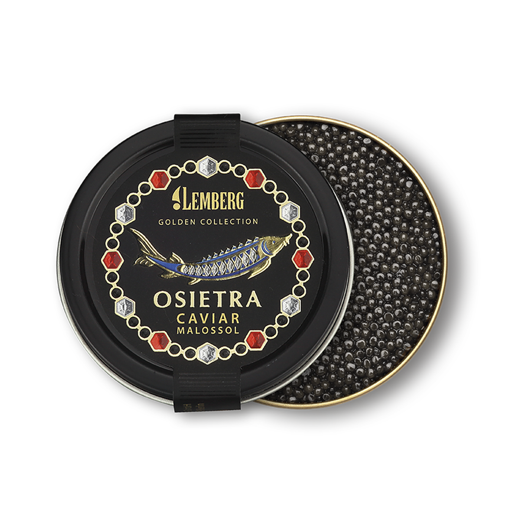 Jeseterový kaviár OSIETRA & AMUR ROYAL, 2 x 100g
