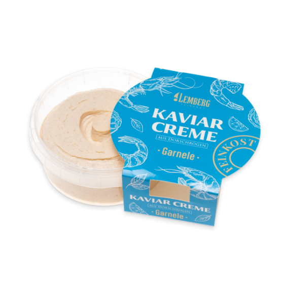 Kaviárový krém z tresčích ikier s krevetami, 150 g