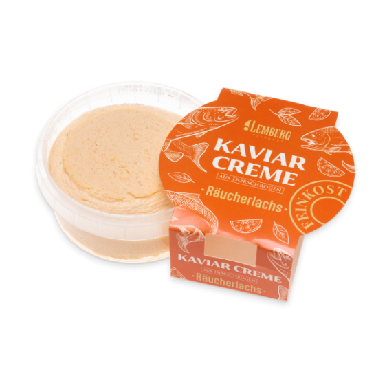 Kaviárový krém z tresčích ikier s údeným lososom, 150 g